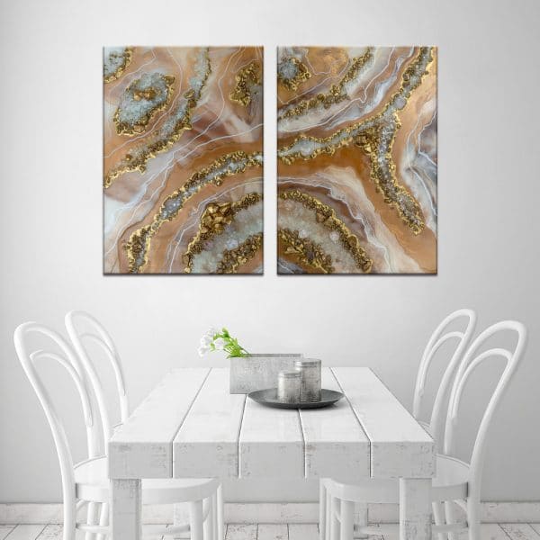 dyptyk na ścianę z reprodukcją obrazu