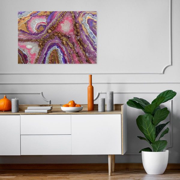 obraz resin art jako fiolet