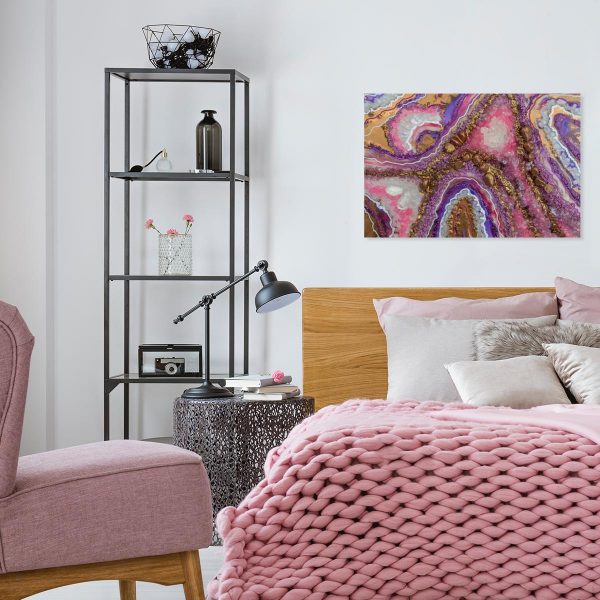 dekoracja ścienna fioletowa