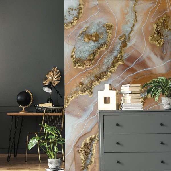 pomarańczowa dekoracja pionowa