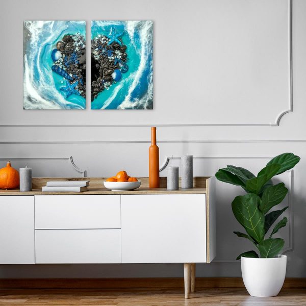 obraz ze sztuką z żywicy