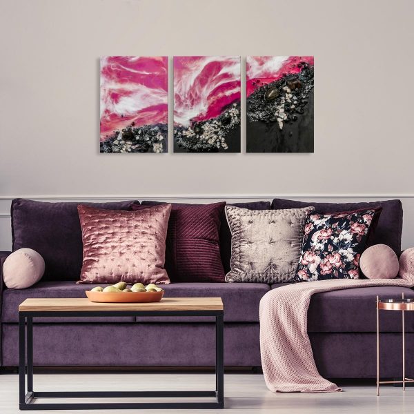 tryptyk jako dekoracja ścienna resin art