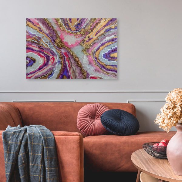 dekoracja fioletowa jako obraz