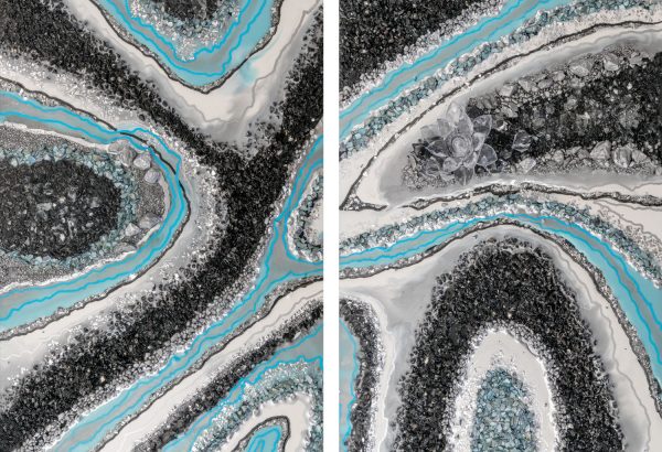 dyptyk z reprodukcją obrazu z żywicy