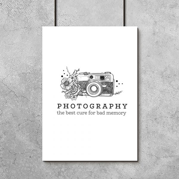 plakat z motywem fotografii