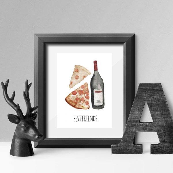 plakat z winem