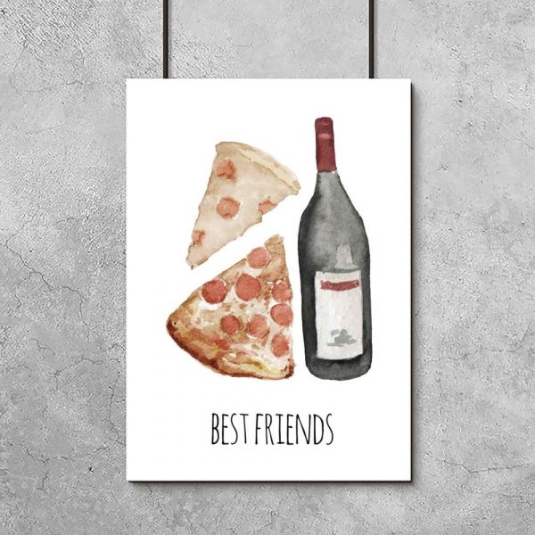 plakat z napisem best friends