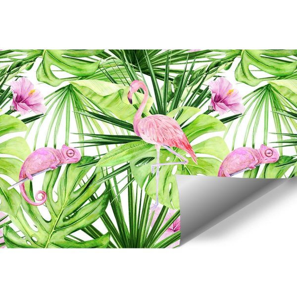 fototapeta z flamingiem