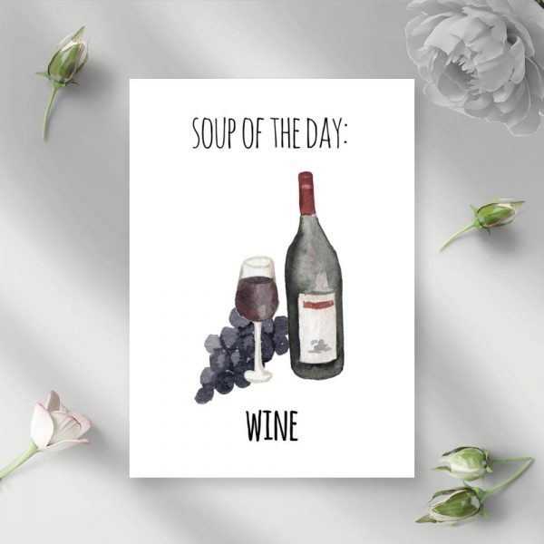 motyw wina na plakacie