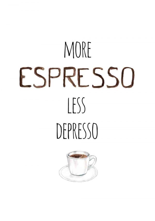 dekoracja o kawie do kawiarni