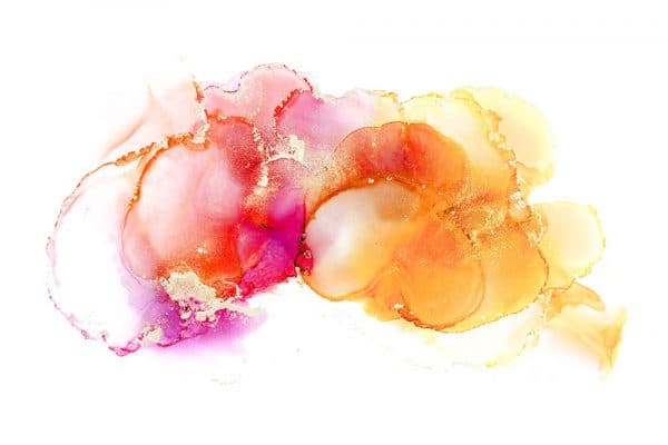 różowo- pomarańczowa dekoracja