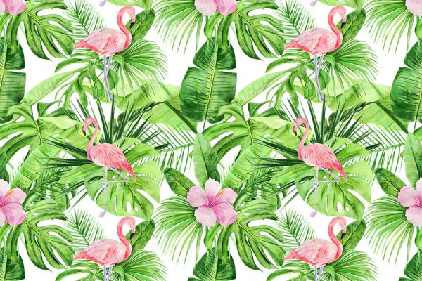 Papierowa dekoracja z zielonymi liśćmi