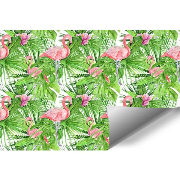 tapeta z motywem tropikalnych roślin
