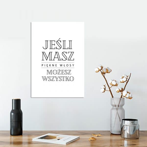 obraz z napisem