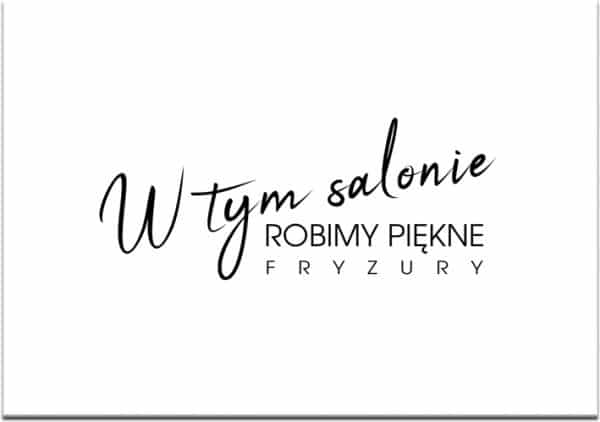 obraz z motywem fryzury