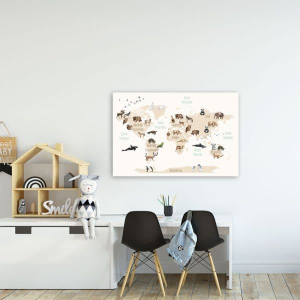 mapa świata jako obraz