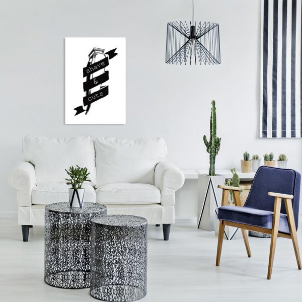 napis o włosach dla barbera