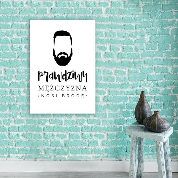 obraz do salonu barbera jako dekoracja