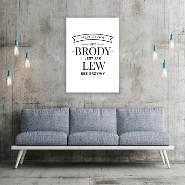 plakat z brodą