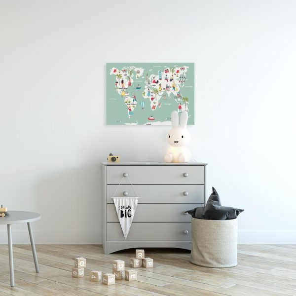 obraz dla dziecka i mapa