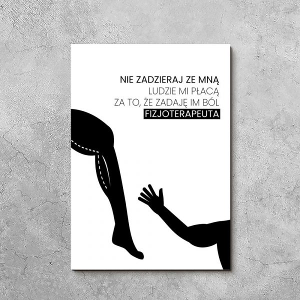 dekoracja z motywem napisu