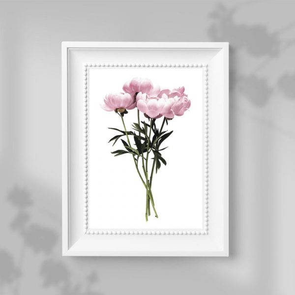 plakat ścienny jako bukiet kwiatków