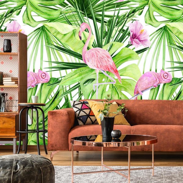 tapeta z motywem flaminga