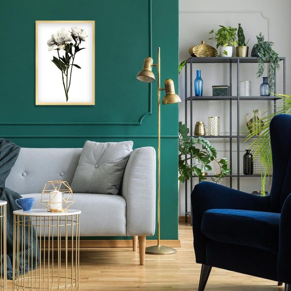 dekoracja biała - plakat botaniczny