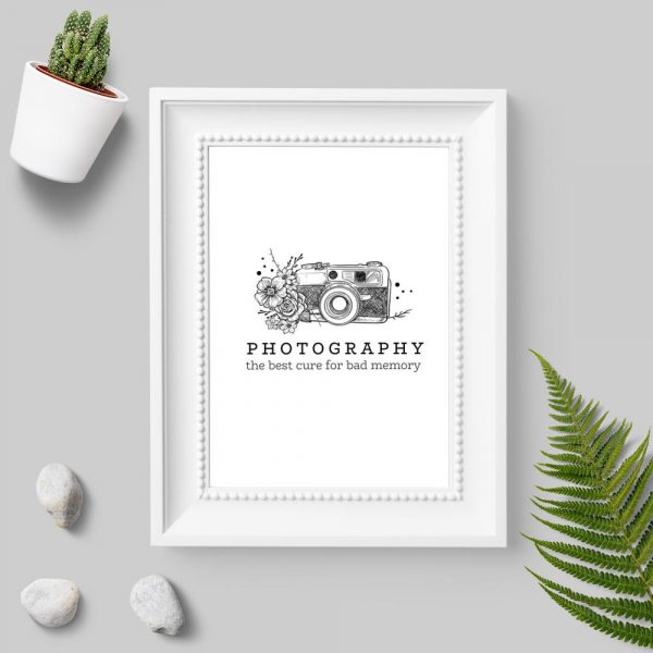 plakat z napisem „Photography the best cure for bad memory