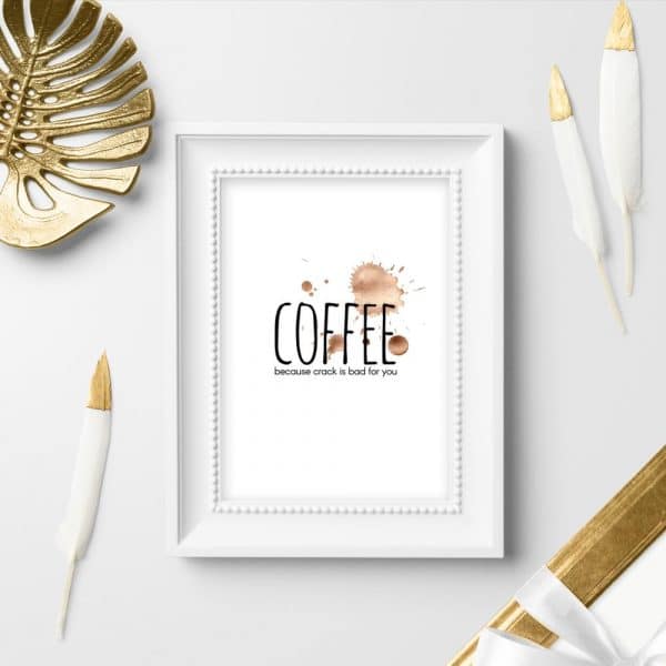 plamki i napis jako plakat