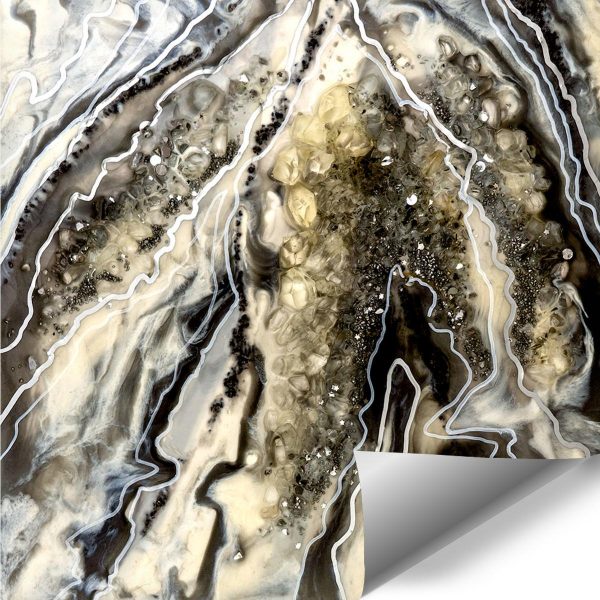 Fototapeta dekoracja z kamieniami abstrakcja żywiczna