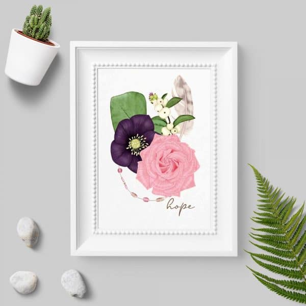 plakat z napisem hope