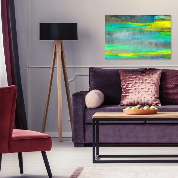 plakat z plamami od farby do salonu