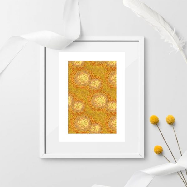 plakat z pociągnięciami pędzla