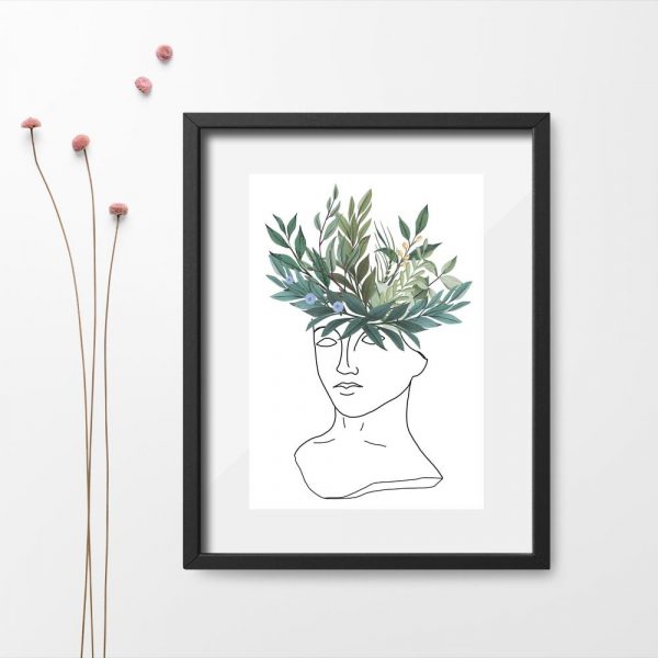 plakat line art