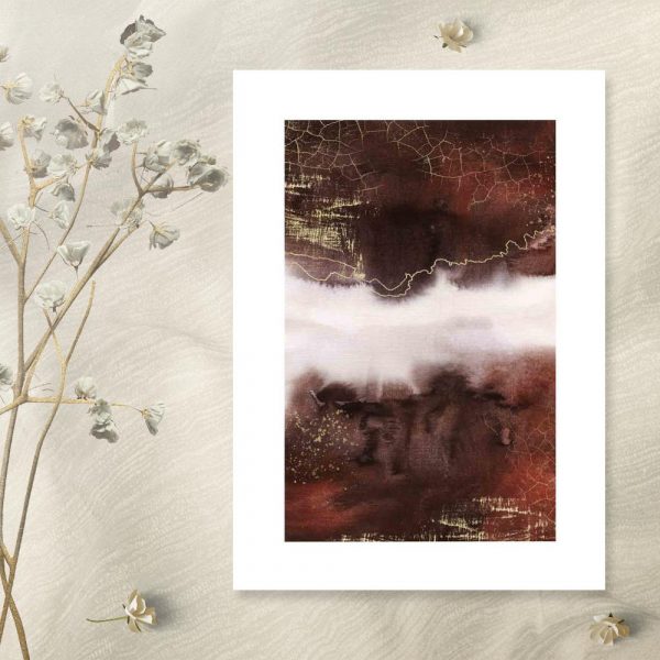 plakat z motywem abstrakcji