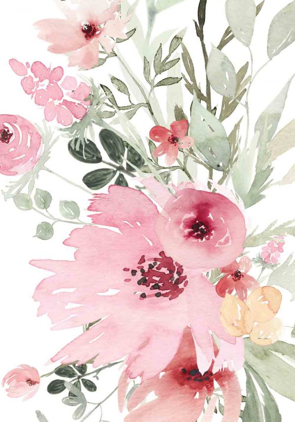 Plakat do oprawienia z kwiatową kompozycją