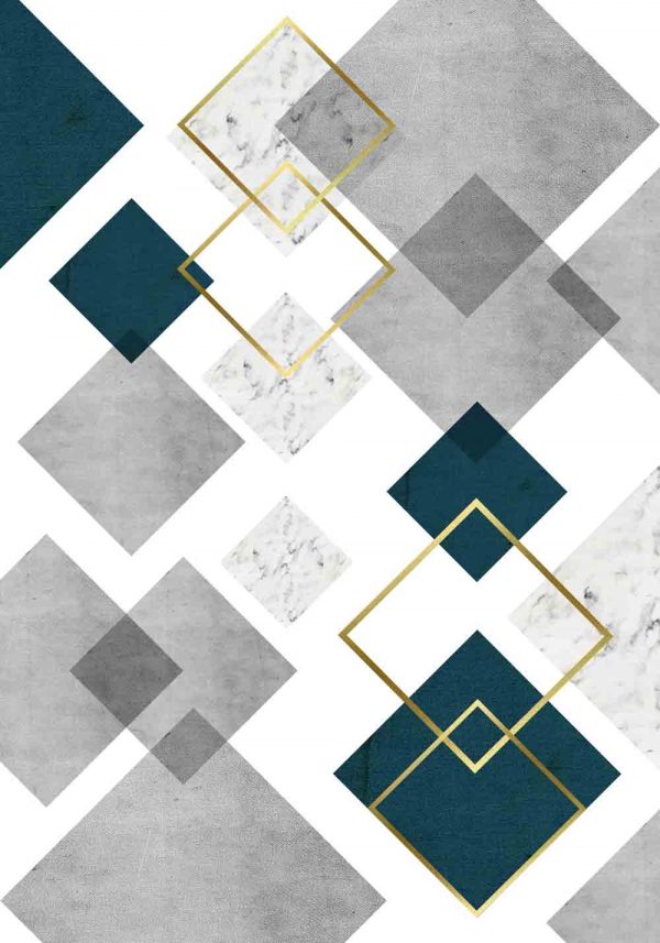 plakat do firmy z marmurowymi kwadratami