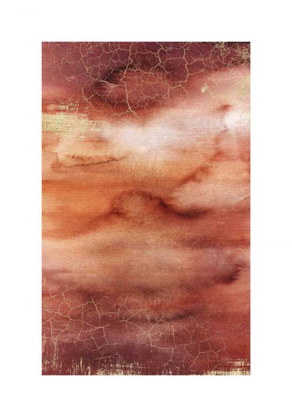 plakat z akwarelową abstrakcją