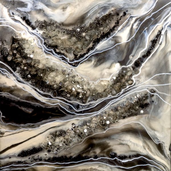 fototapeta dekoracja z kamieniami abstrakcja geode art