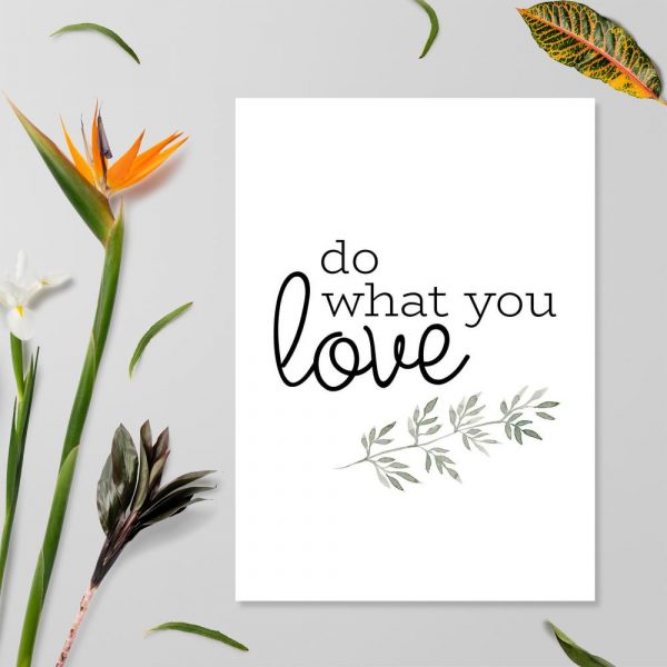 plakat czarno-biały