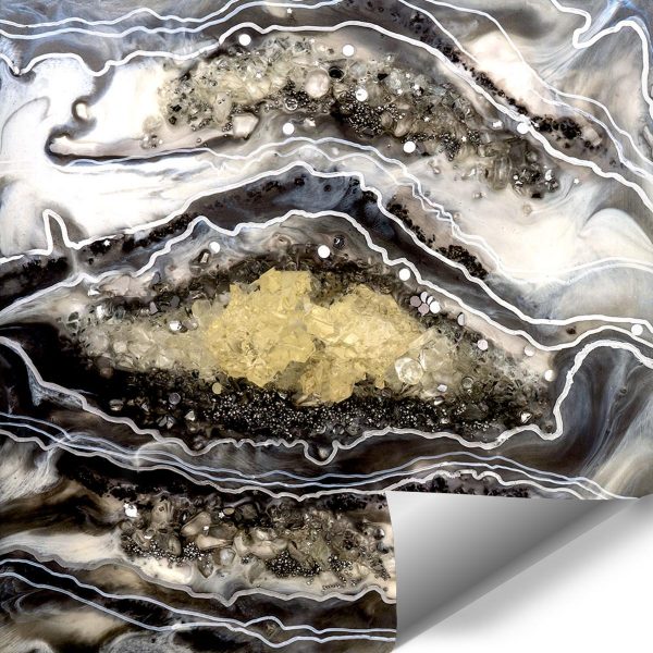 Fototapeta dekoracja z kamieniami geode style