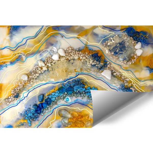 Fototapeta dekoracja z kamieniami i abstrakcją