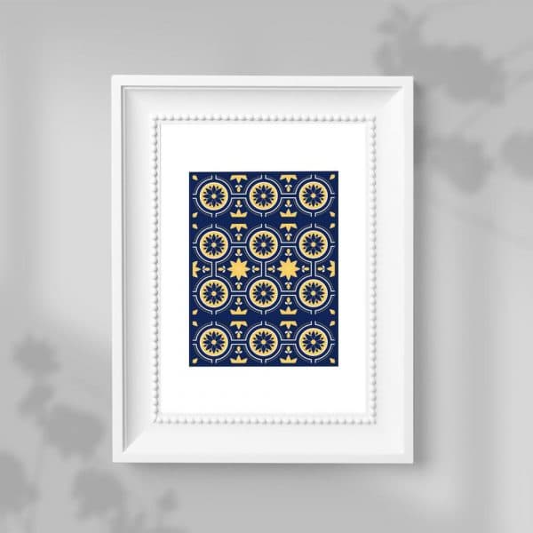 plakat z geometrią