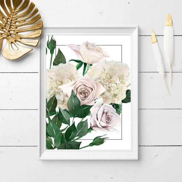 plakat z subtelną grafiką