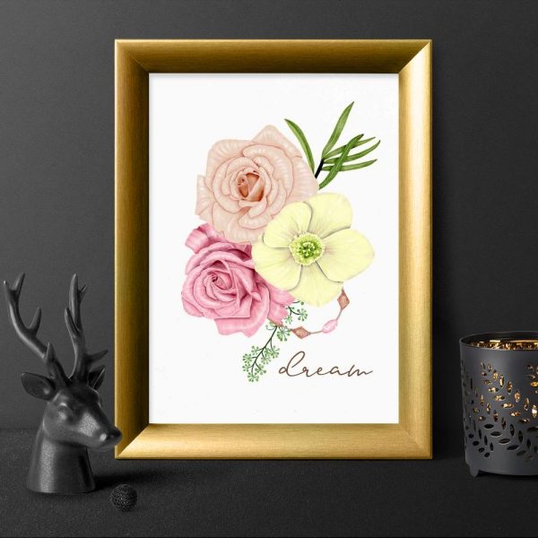 plakat do salonu z napisem dream