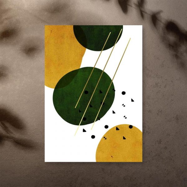 plakat z abstrakcją