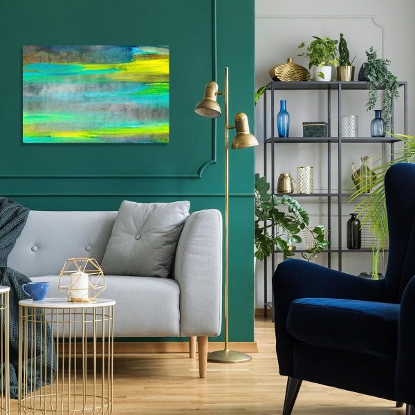 plakat do salonu z abstrakcyjnymi pociągnięciami pędzla