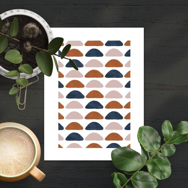 plakat z motywem abstrakcji