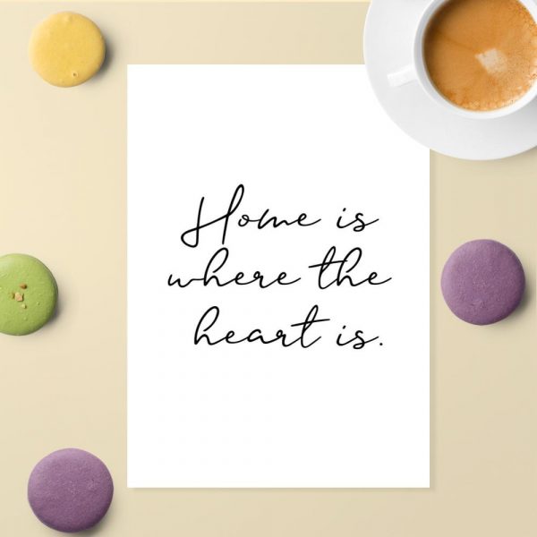 Home is where the heart is na plakacie